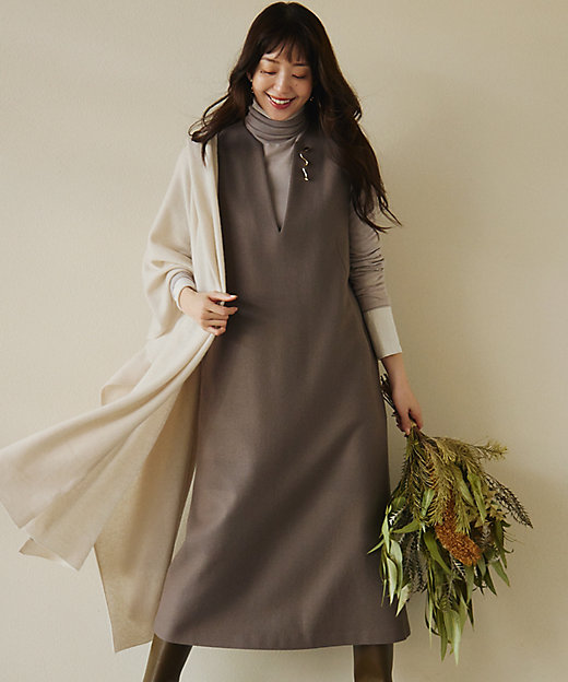 ウールミルドジャージー ジャンパースカート（OPWWCW0431