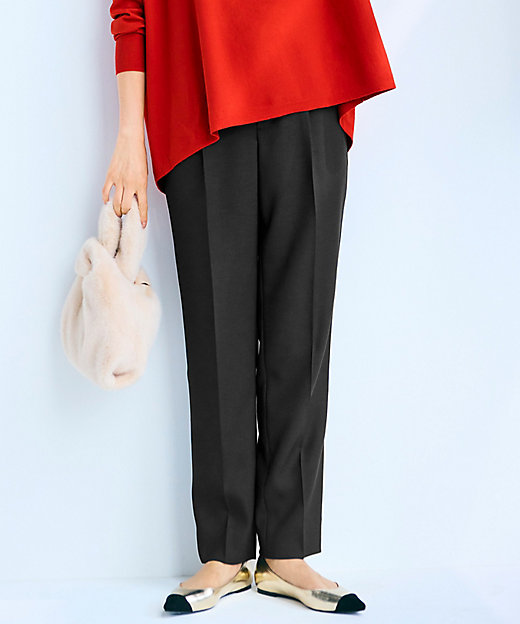 洗える】ツイステッドダブルクロス テーパード パンツ