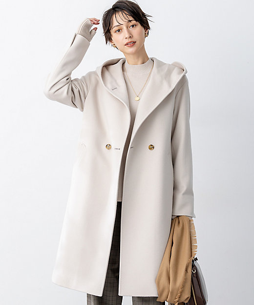 ウールカシミヤビーバー フーデット コート（SCWOGW0853