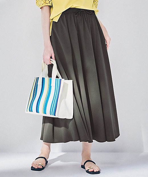 洗える】ライトピケジャージー フレアスカート（SKWOSM0537