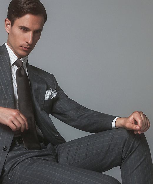 CANONICO／カノニコ】 リベンジ 150's 通年スーツ（グレー