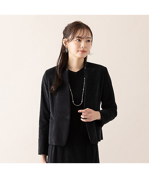 セットアップ対応／S・Mサイズ】シャンブレーベルベットジャケット