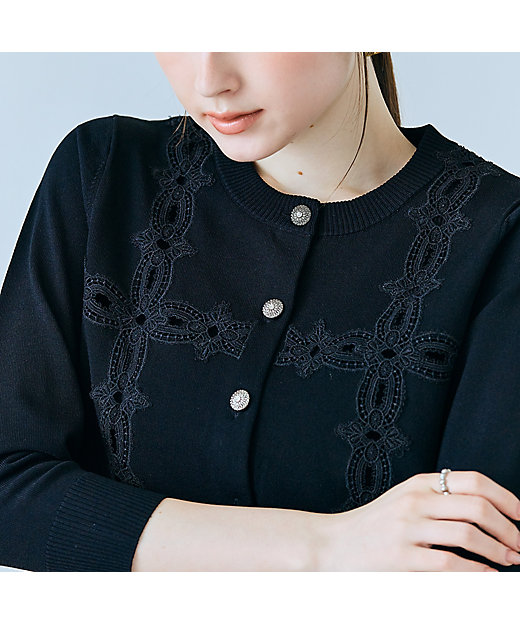 クロスレースカーディガン（83132602） | Rose Tiara (Women