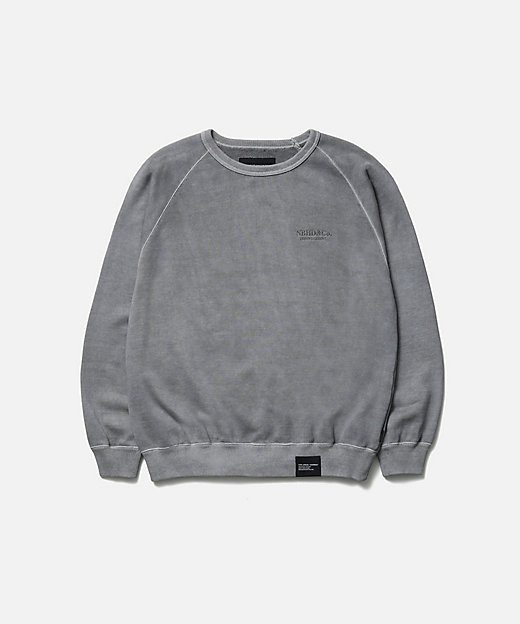 スウェット PIGMENT DYED SWEAT SHIRT LS
