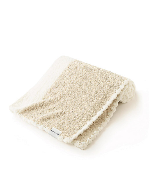 ベビーブランケットストライプ ベージュ／クリーム | KASHWERE