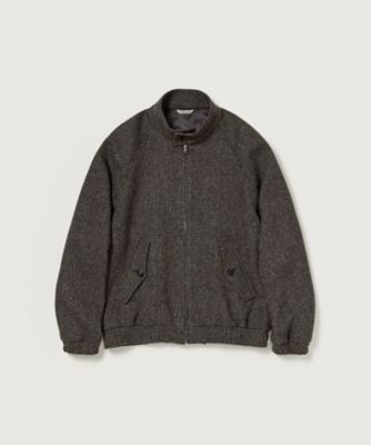 ブルゾン ALPACA WOOL SILK TWEED ZIP