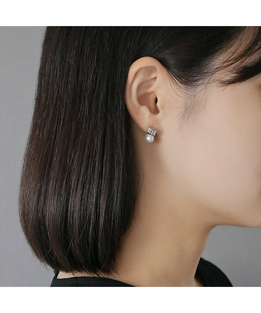 プラチナ パールピアス APVA2627 PA | Vendome Aoyama