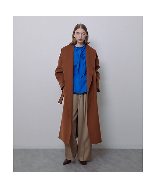 カシミヤ混リバービックショールコート | allureville (Women