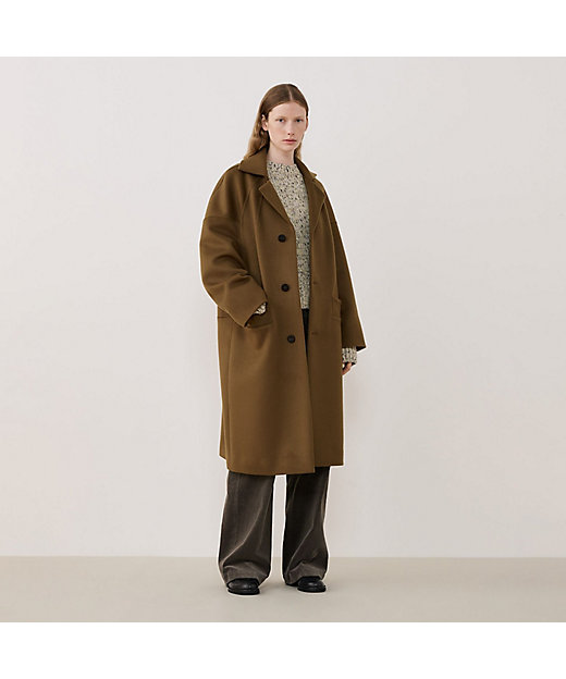 ウールダブルフェイス オーバルロングコート | GALERIE VIE (Women