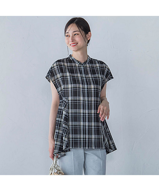 マドラスチェックブラウス≪洗濯機で洗える≫ | LAUTREAMONT (Women