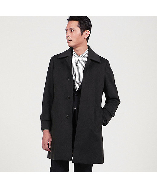 ウール ステンカラーコート Loro Piana Green