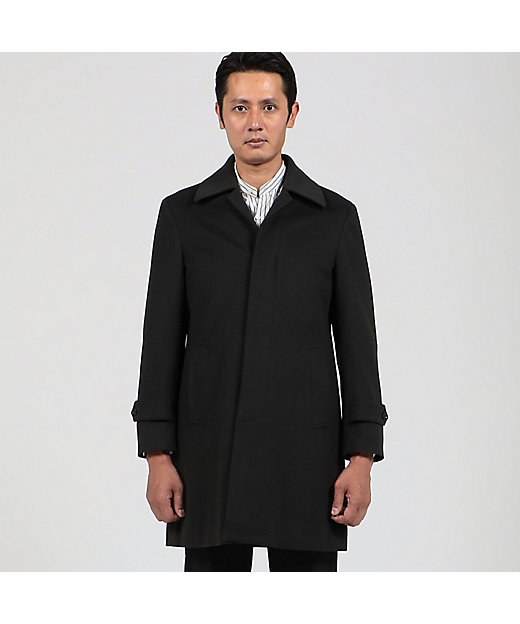 ウール ステンカラーコート Loro Piana Green