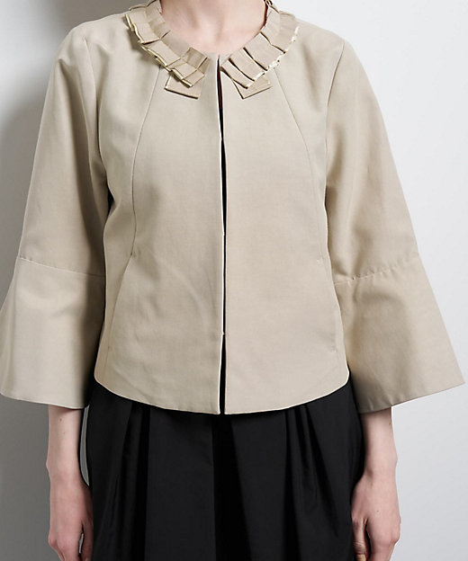 グログランノーカラージャケット | LANVIN en Bleu (Women)/ランバン