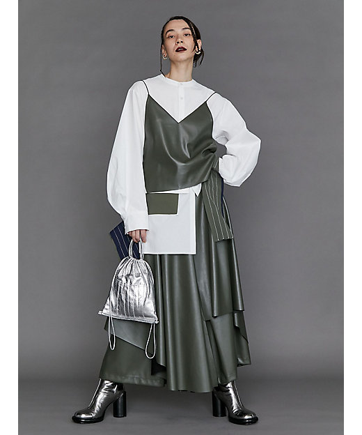 FAKE LEATHER CAMISOLE | UN3D./アンスリード