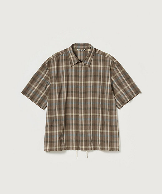 シャツ SUPER FINE TROPICAL WOOL CHECK