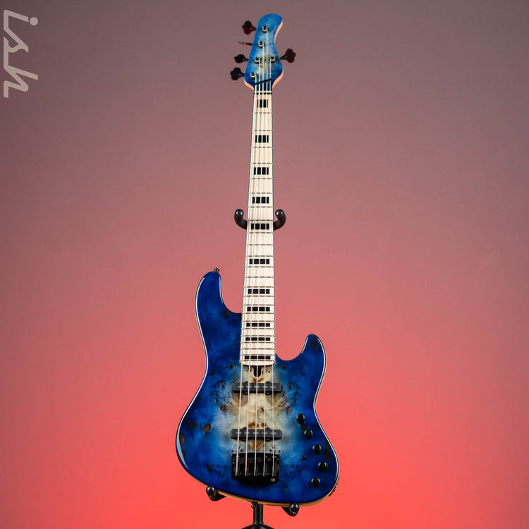 Mayones Jabba Custom EP 5 Bass Transparent Natural Fade Blue Burst