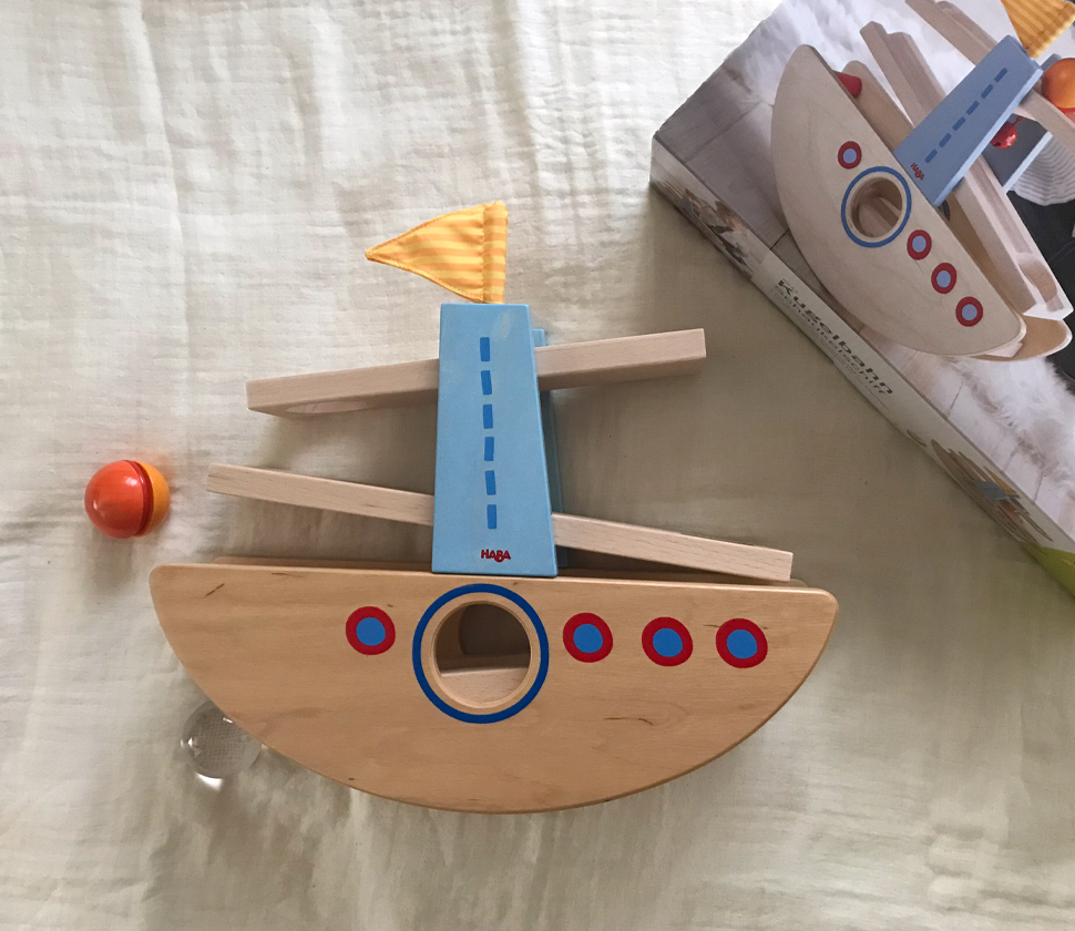 1歳〜・店長レビュー】HABA『はじめてのクーゲルバーン・シップ