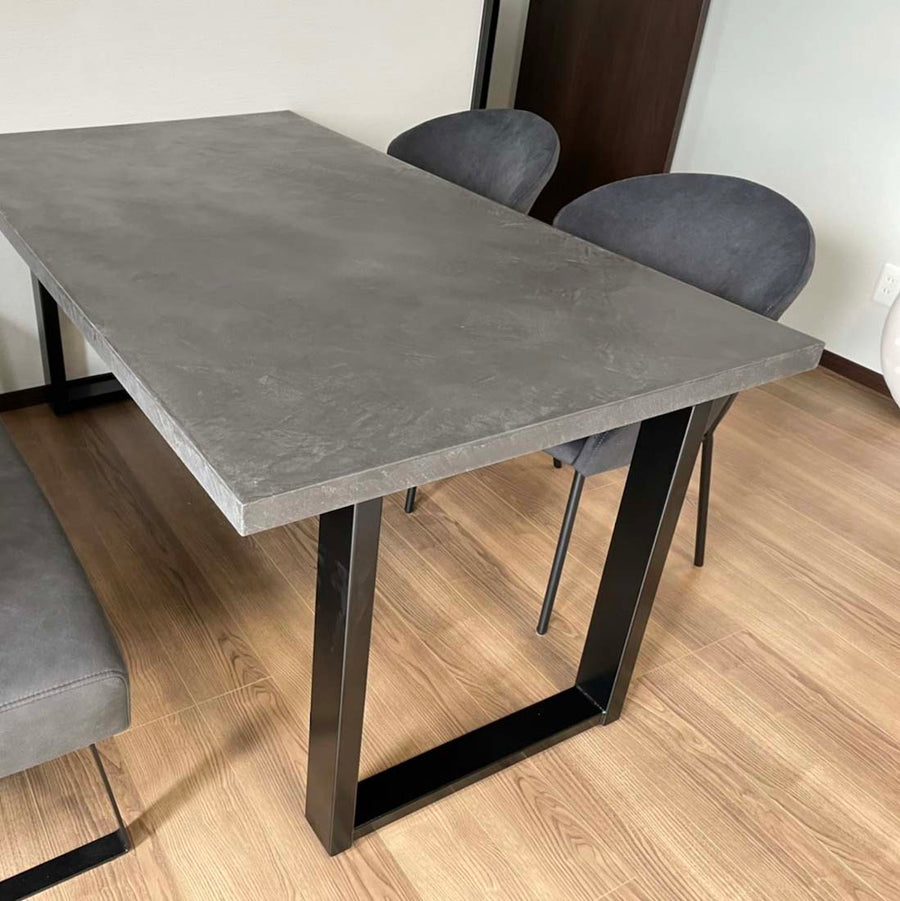 モダンスタイル モールテックス 4人掛け ダイニングテーブル アイアン