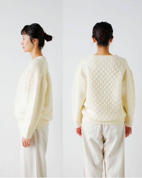 CLOLI クロリ ウール アラン ケーブル セーター “ARAN CABLE SWEATER