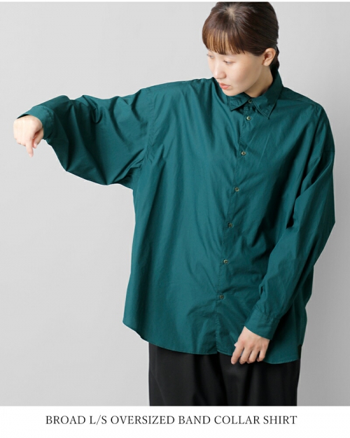 graphpaper グラフペーパー Broad L/S Oversized Regular Collar Shirt