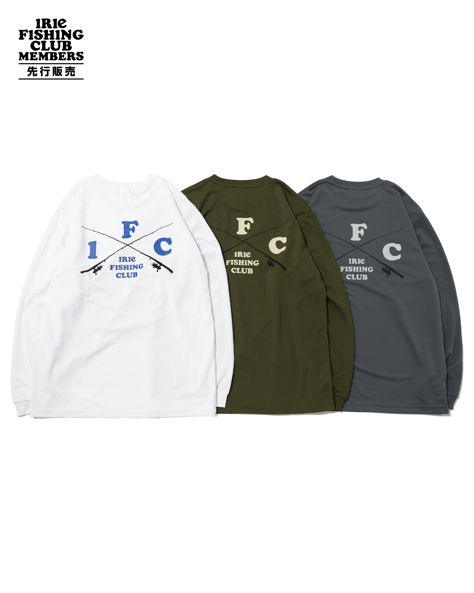 IFCメンバーズ先行販売】-CROSS ROD DRYMESH L/S TEE- | IRIE FISHING CLUB