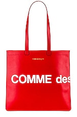 COMME des GARCONS Huge Logo Tote Bag in Red | FWRD