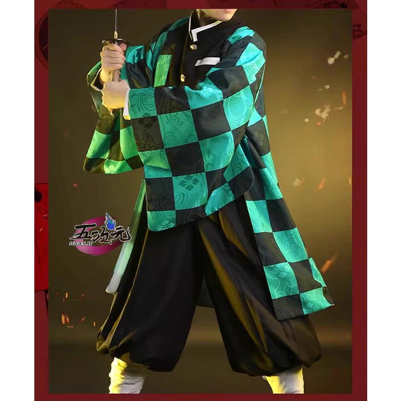 三分妄想 鬼滅の刃 コスプレ 竈門炭治郎 炭治郎 衣装 ※ウイッグ 刀