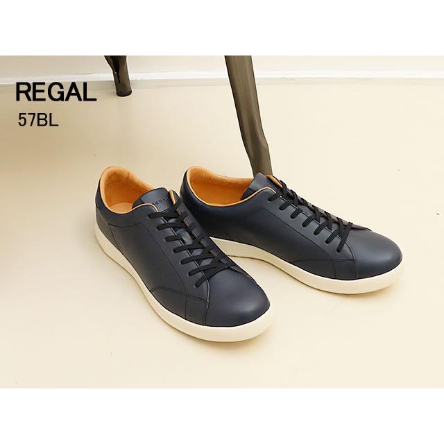 REGAL（リーガル） レースアップレザースニーカー 57BL NAVY ネイビー