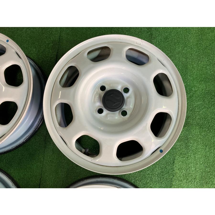 送料無料 中古ホイール スズキ ハスラー 純正スチール 15インチ 4.5J +