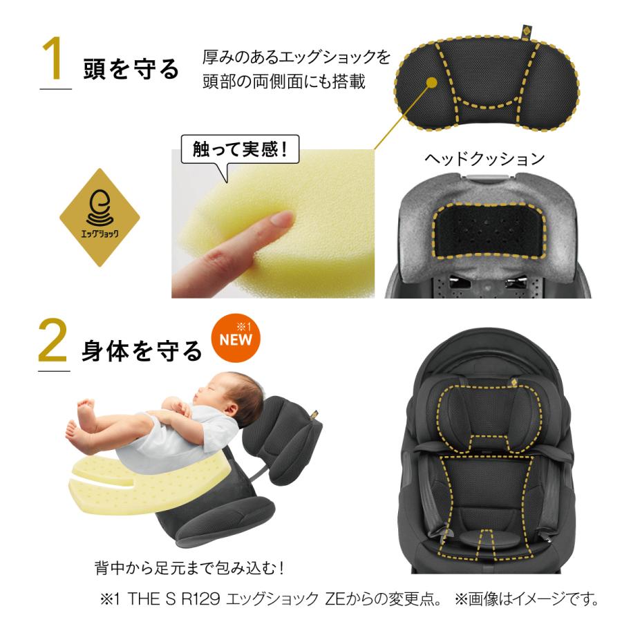 Combi（コンビ） チャイルドシート ISOFIX R129 回転式 新生児 から 4