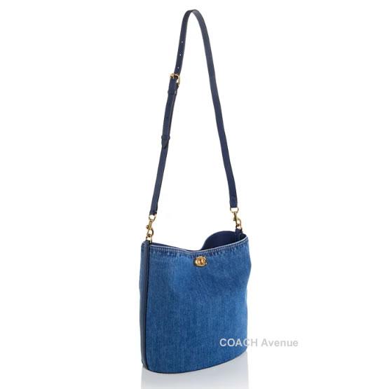 COACH（コーチ） COACH CAT44 ウィロウ ソフト バケット バッグ デニム