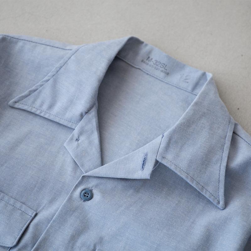 着丈リメイク US.NAVY シャンブレーシャツ '90s デッドストック