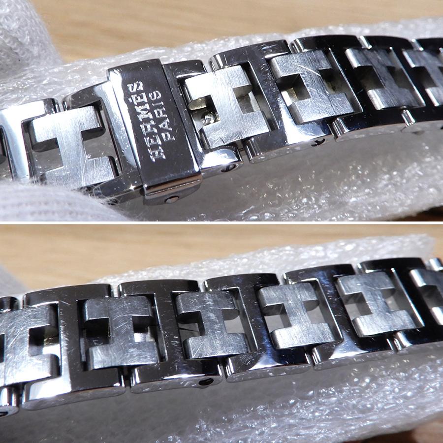 HERMES（エルメス） 【超美品】エルメス クリッパー ホワイト文字盤