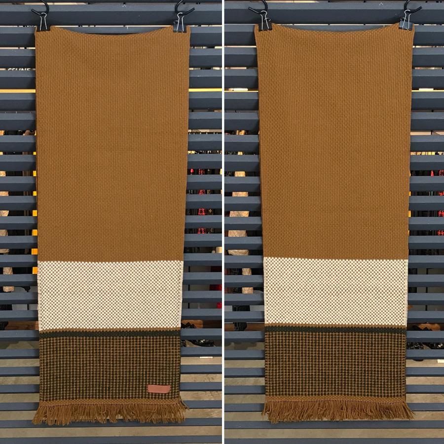 HERMES（エルメス） 【超美品】エルメス カシミヤ マフラー レザータグ