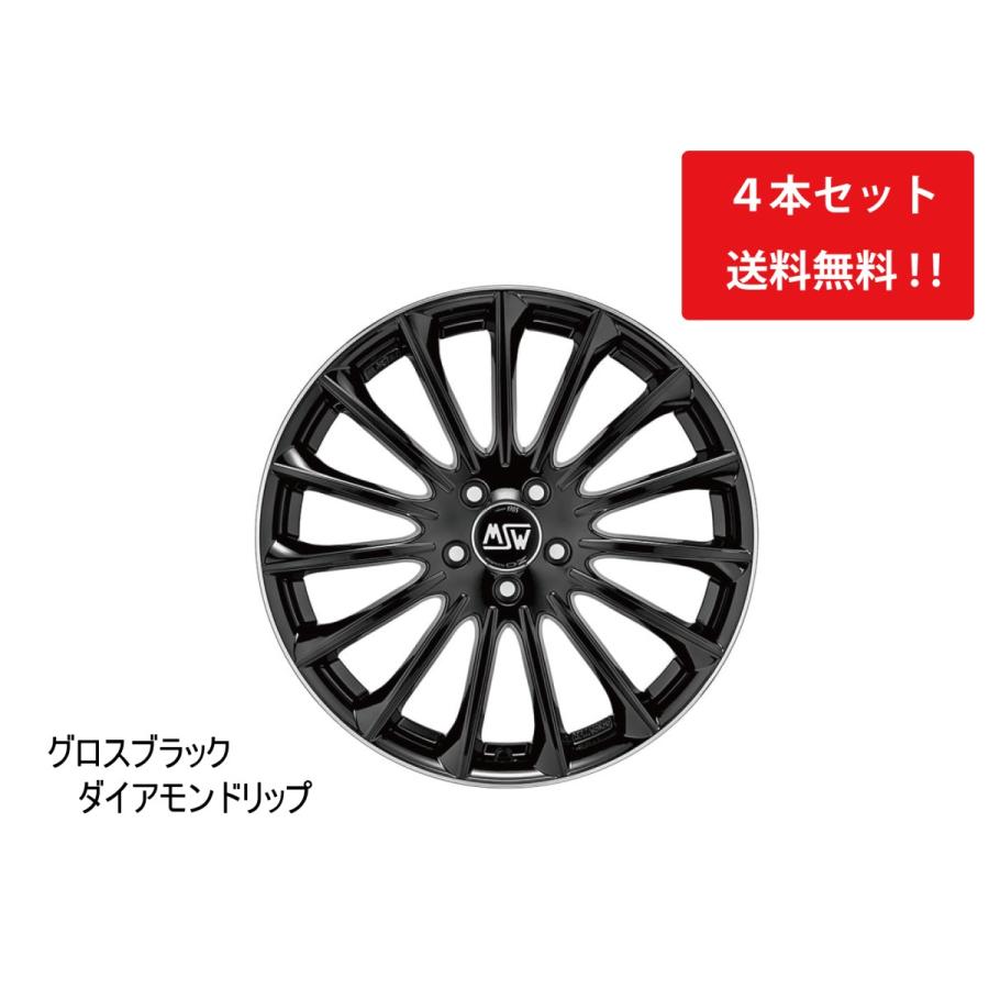 MSW30 アルミホイール 4本set 18インチ×7.5J PCD114.3 インセット45 5