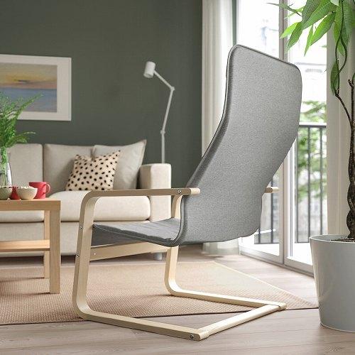 イケア（IKEA） パーソナルチェア クニーサ ライトグレー m70535895