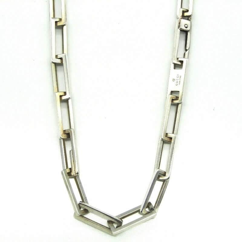 GUCCI シルバーリンクチェーンネックレス