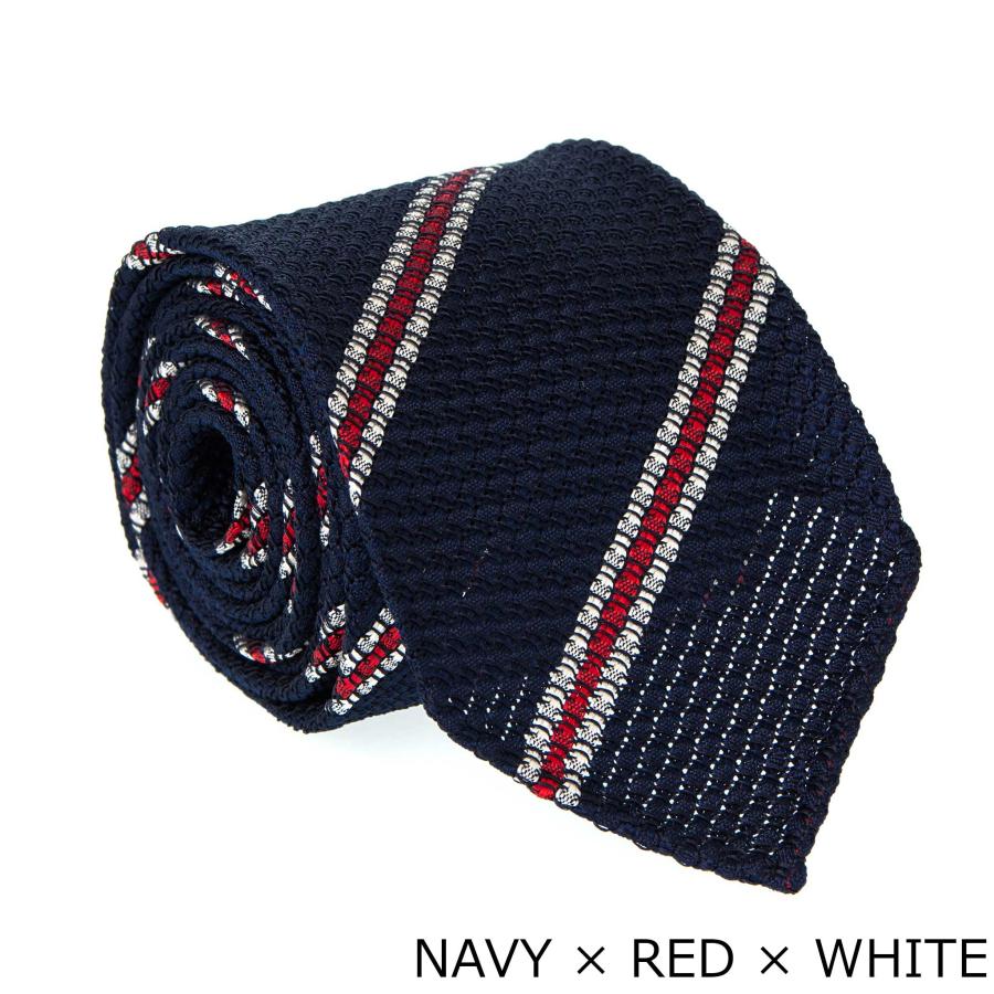 DRAKE'S（ドレイクス） ネクタイ STRIPE SILK GRENADINE TIE