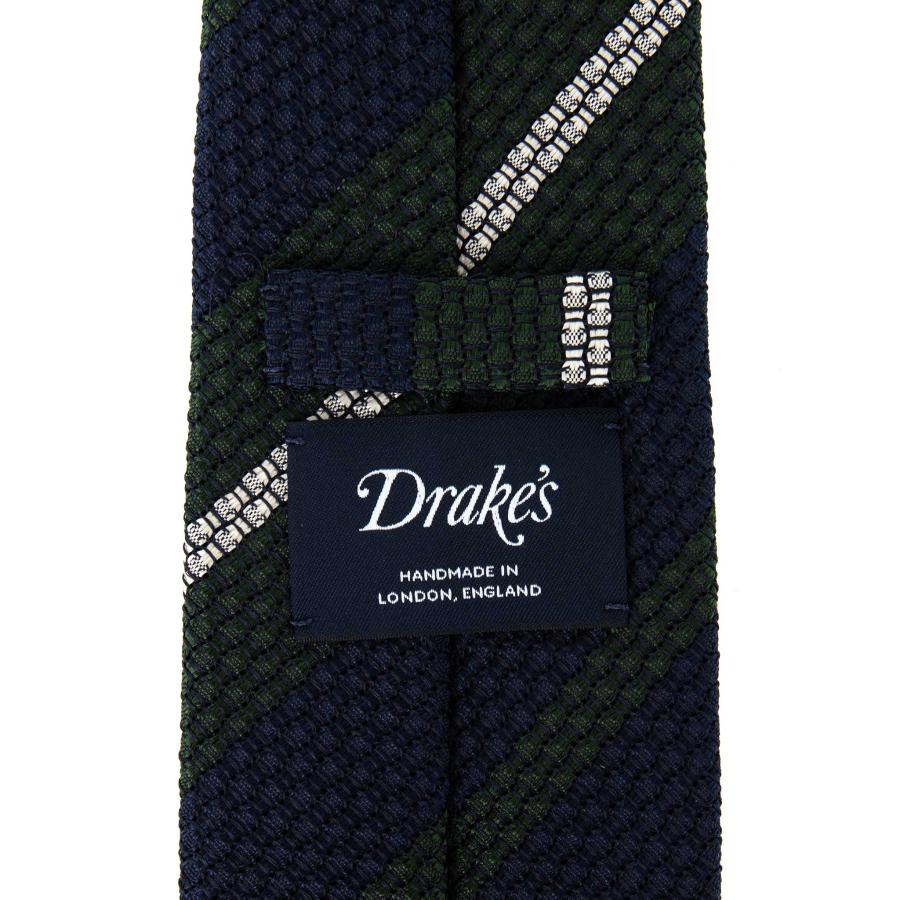 DRAKE'S（ドレイクス） ネクタイ STRIPE SILK GRENADINE TIE