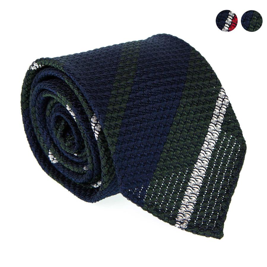 DRAKE'S（ドレイクス） ネクタイ STRIPE SILK GRENADINE TIE