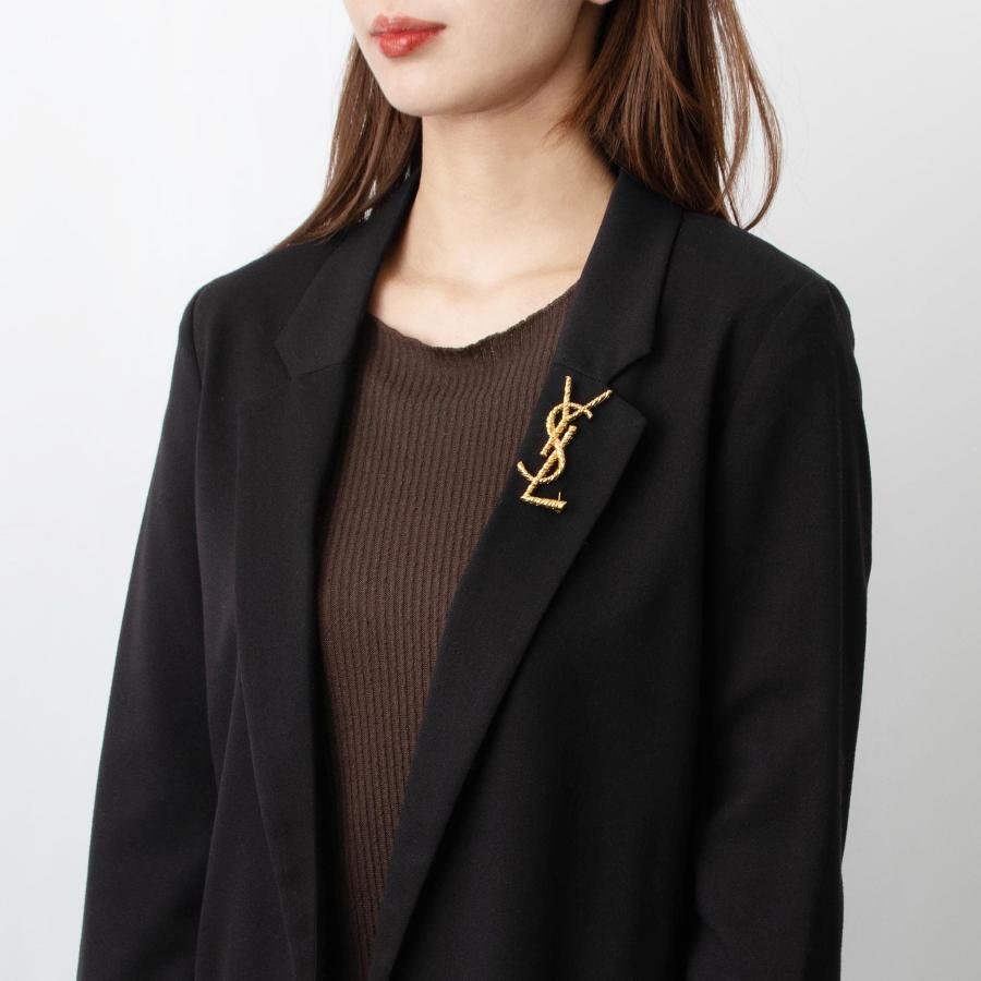 SAINT LAURENT サンローラン パリ PARIS レディース ブローチ ゴールド