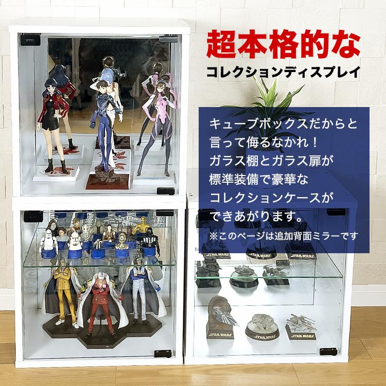 地球家具 爆買 コレクションキューブボックス ガラス扉タイプ用