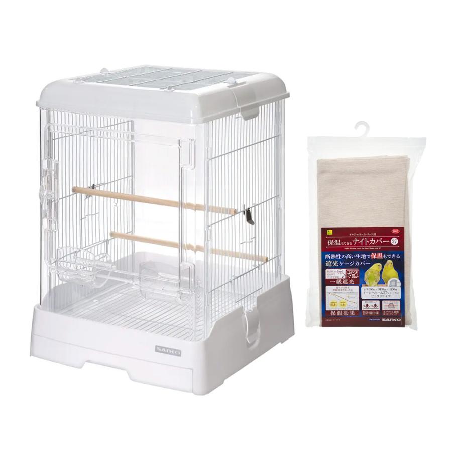 鳥かご 三晃商会 イージーホームバード クリアバード37WH