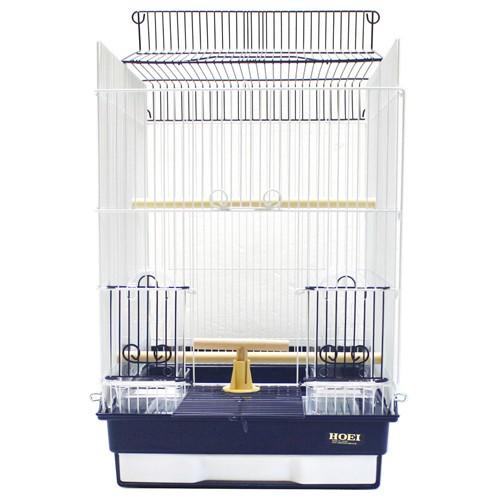HOEI 鳥かご 35手のりPS ホワイトネイビー （37×41．5×54