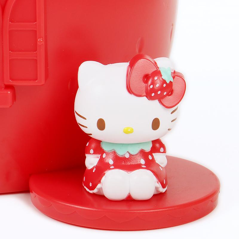 ハローキティ 貯金箱 いちご コインバンク ハウス形 紙幣OK かわいい