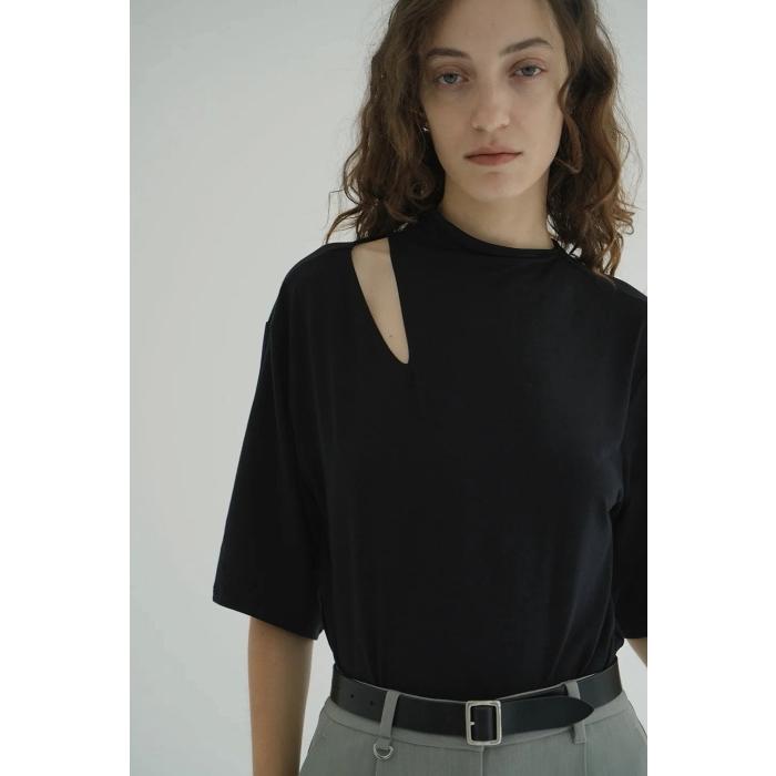 CLANE（クラネ） 正規商品 トップス スラッシュ ネック ハーフスリーブ