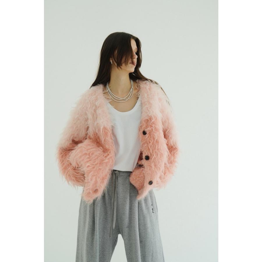 CLANE（クラネ） 正規商品 バイカラー シャギー ニット カーディガン
