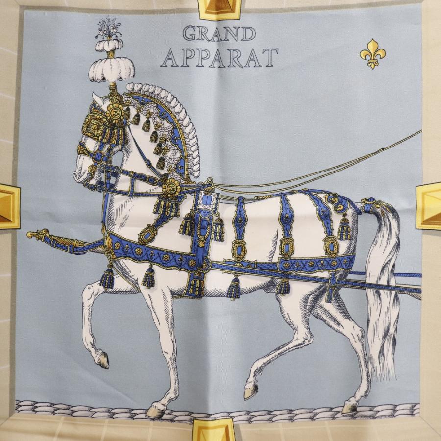 HERMES（エルメス） カレ90 GRAND APPARAT 盛装の馬 スカーフ シルク
