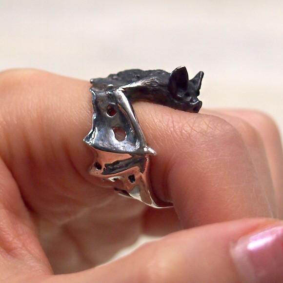 DECOvienya（デコヴィーニャ）こうもりリング シルバー925 メンズ