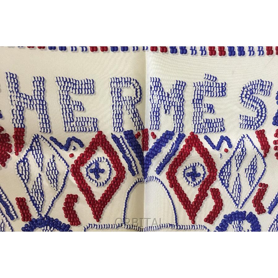 二子玉)HERMES エルメス プチカレ カレ40 KELLY EN PERLES 真珠ででき